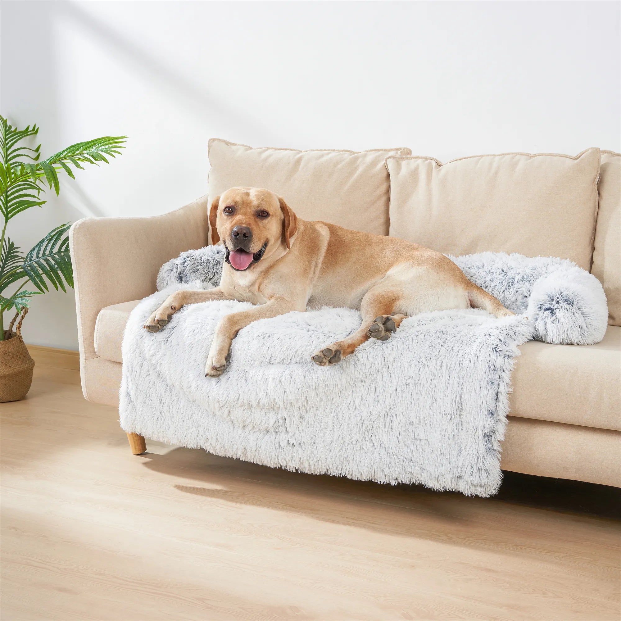 VIP Pet Dog Bed Sofa for Dog Pet Calming Bed Warm Nest Washable Soft  Furniture Protector Mat Cat Blanket Large Dogs Sofa Bed