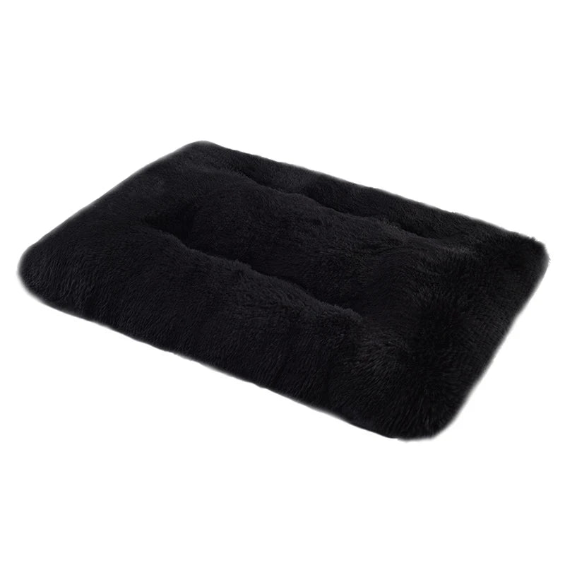 Benepaw  Fluffy Calming Dog Bed Washable Pet Mat Waterproof Anti-Slip Anti-Anxiety Pet Kennel for Large Medium Small Puppy Cats