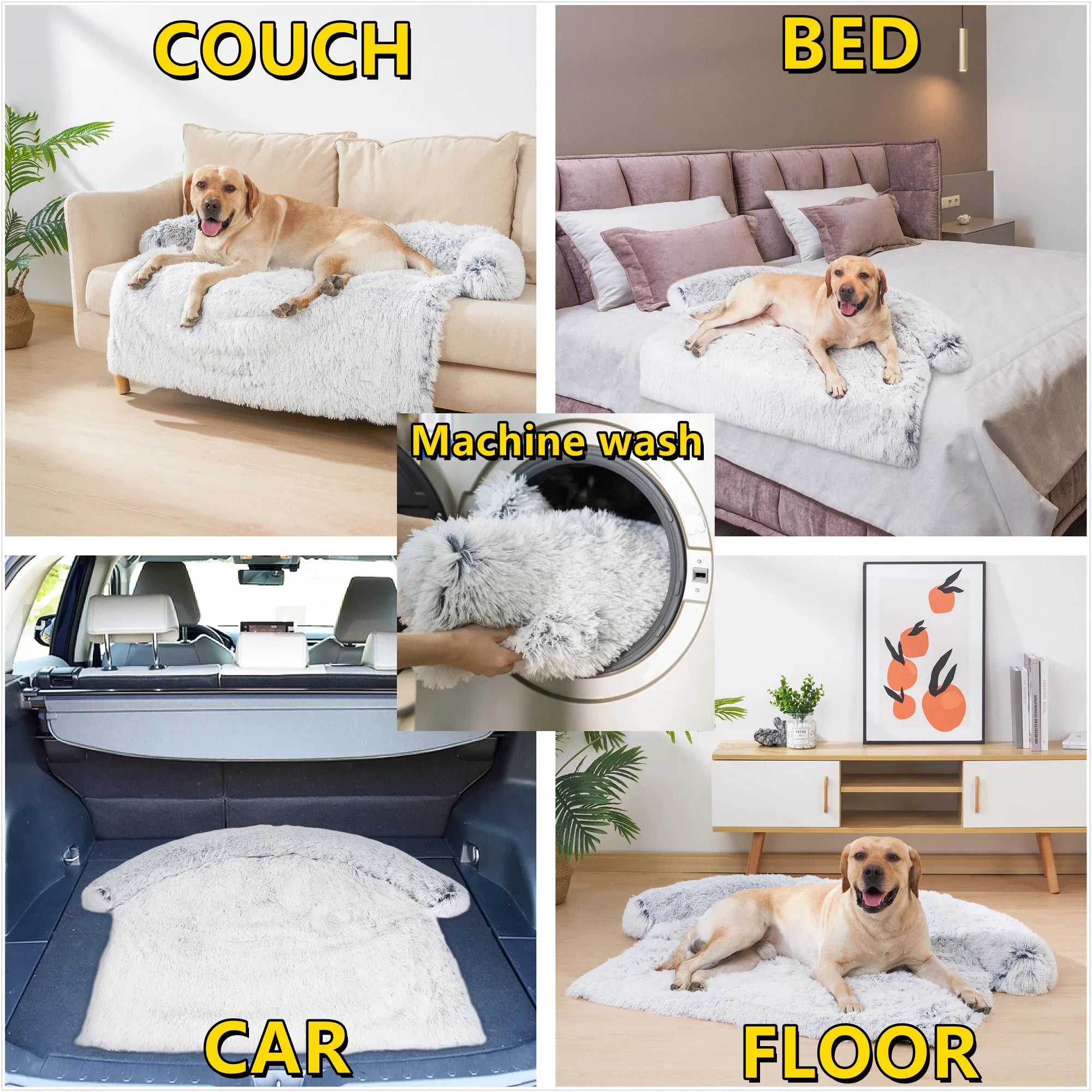 VIP Pet Dog Bed Sofa for Dog Pet Calming Bed Warm Nest Washable Soft  Furniture Protector Mat Cat Blanket Large Dogs Sofa Bed