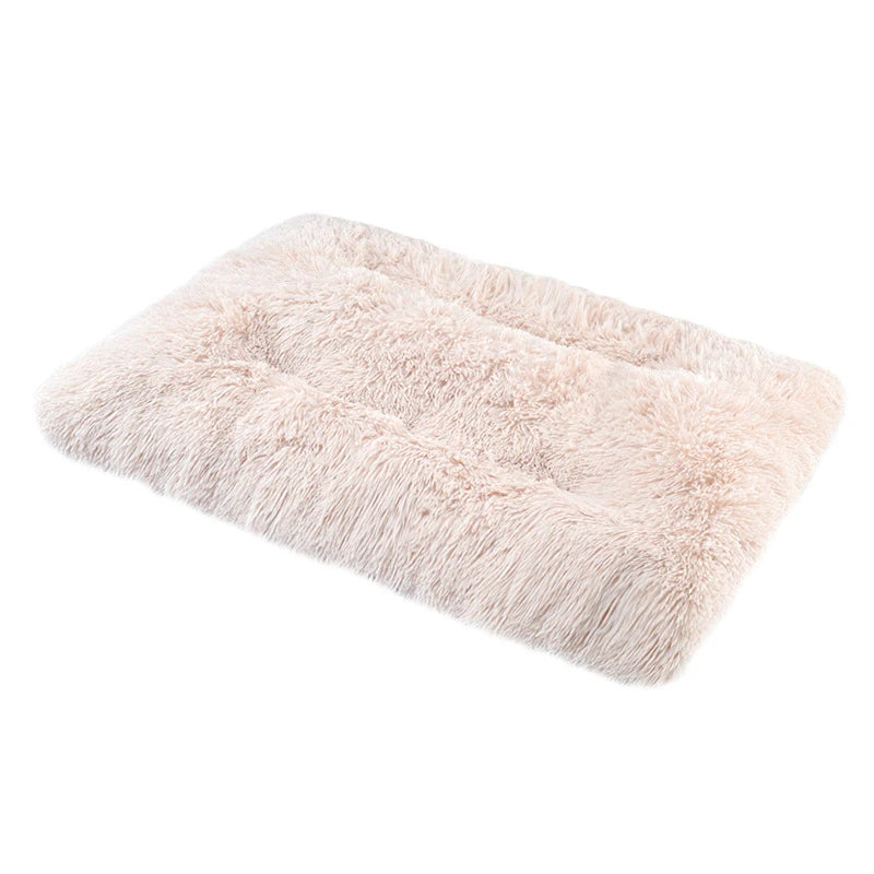 Benepaw  Fluffy Calming Dog Bed Washable Pet Mat Waterproof Anti-Slip Anti-Anxiety Pet Kennel for Large Medium Small Puppy Cats