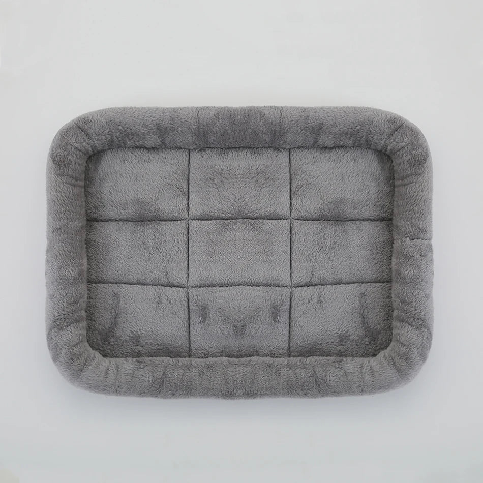 Soft Plush Square Dog Bed Mat Beds for Dogs Cat Small Medium Large Pet Sleep Calming Pad Cat Dog Bed Cushion Pet Supplies