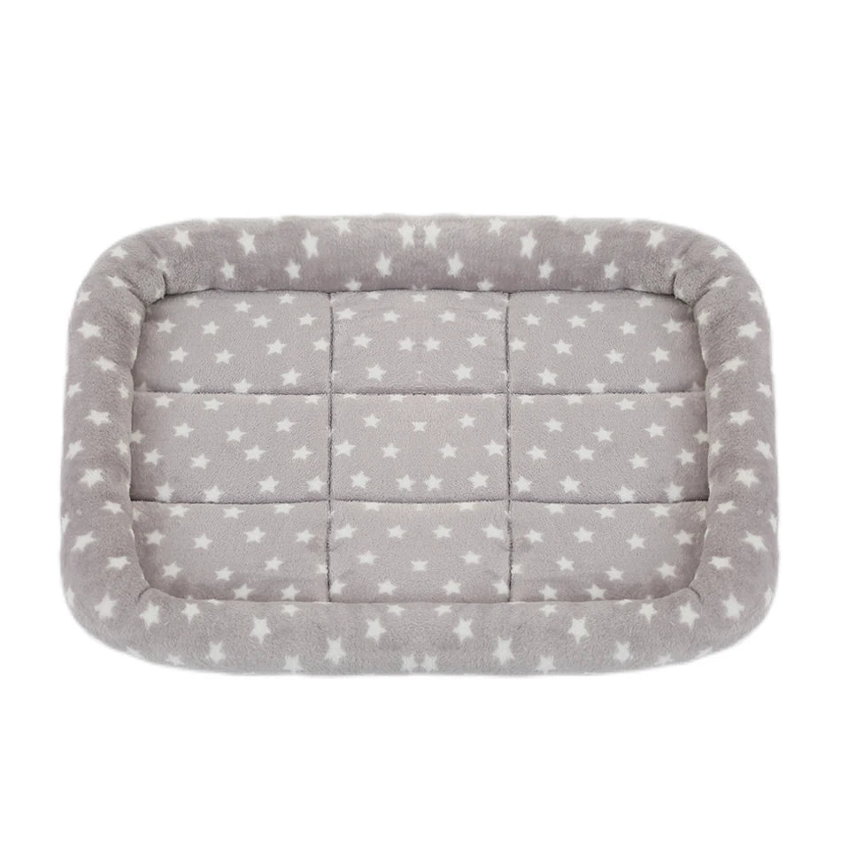 Soft Plush Square Dog Bed Mat Beds for Dogs Cat Small Medium Large Pet Sleep Calming Pad Cat Dog Bed Cushion Pet Supplies