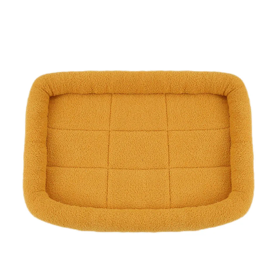 Soft Plush Square Dog Bed Mat Beds for Dogs Cat Small Medium Large Pet Sleep Calming Pad Cat Dog Bed Cushion Pet Supplies